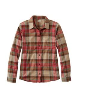 Plaid Kids Shirt - Red and Brown